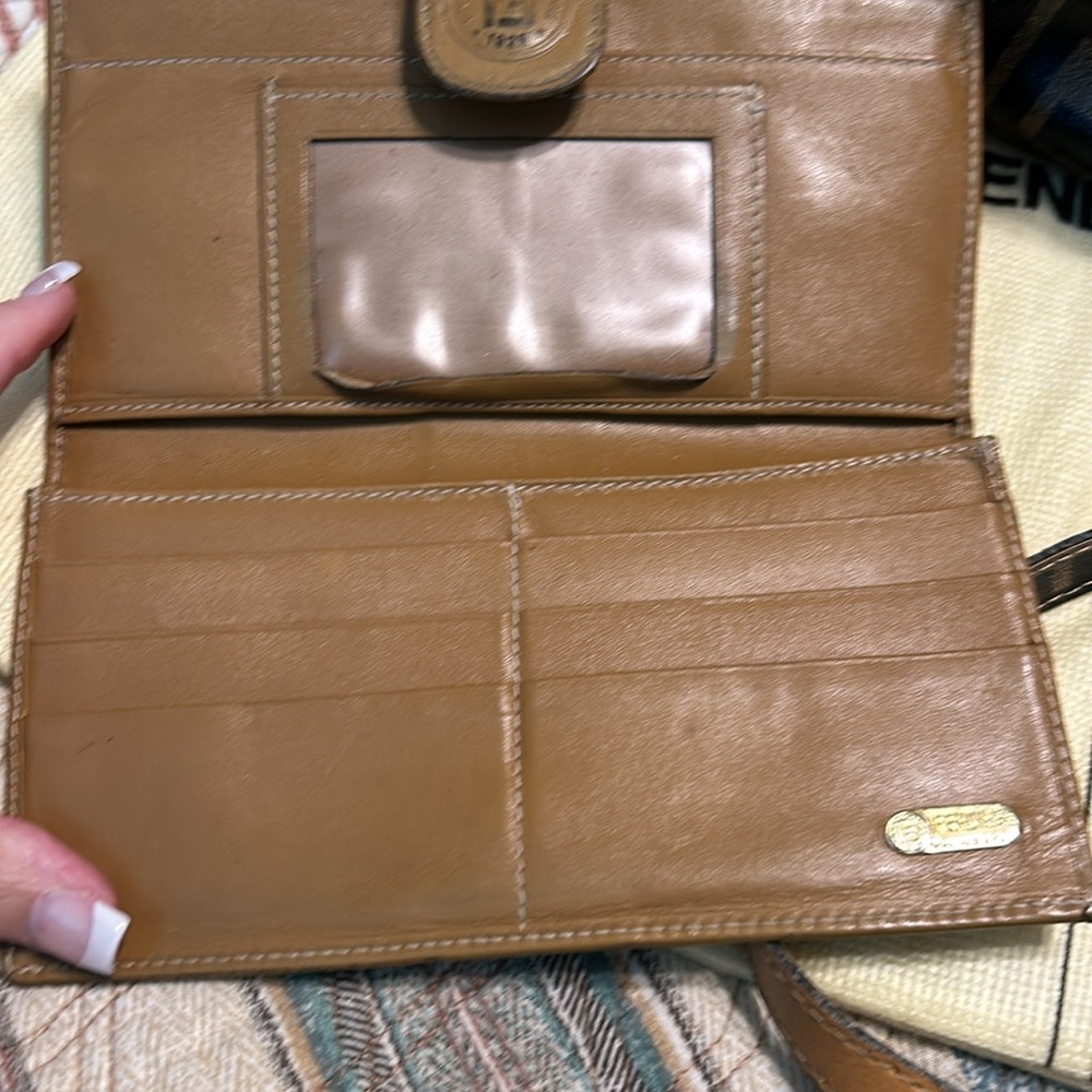 Fendi Iconic FF Logo Brown and Black purse wallet small pouch and dust bag! - Picture 8 of 16